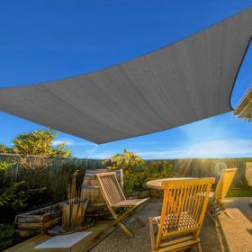 13'X20' Dark Grey HDPE Sunshade Sail (Option: Defaulttitle)